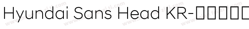 Hyundai Sans Head KR字体转换